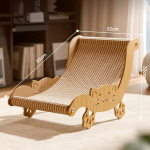 Keturių sezonų universalus katės draskymo stovas Sizalio katės gultas Draskymo lenta Ne pleiskanojanti Patvari Gyvūnų nagų galandimo reikmenys 53*27*32 ruda