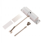 Automatiniai durų uždarymo įtaisai Saugūs spyruokliniai durų uždarymo įtaisai Reguliuojami uždarymo durų vyriai ant pavir&scaron;iaus montuojami automatiniai spyruokliniai durų uždarikliai balta