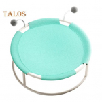 Paauk&scaron;tinta katės lova, laisvai stovintis apvalus katės hamako gultas su nuimamu plaunamu tinkleliu, vėsinantis naminių gyvūnų miego gultas katėms, &scaron;unims pilka