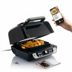 Oro keptuvė su griliu, priedais ir receptų knyga InnovaGoods Air Fryer Fryinn 12-in-1 6000 Juoda Plieninė 6 L 3400 W