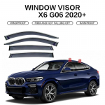 Skirta BMW X6 E71 F16 G06 Lango skydelis Automobilių Priedai Plastikinis I&scaron;orinis Skydas Ventiliacijos Atspalviai Langas Apsauginis nuo saulės Deflektorius 4vnt.