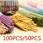 100Sticks/50Sticks Smilkalai Aromaterapija Kvepalai Prieskoniai &Scaron;viežias Oras Natūralus Aromatas Kambarių Prieskoniai Sandalmedžio oro valytuvas 50pcs GreenTea