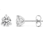 Jewels Prim 2,00 ct laboratorijoje užauginti deimantiniai auskarai i&scaron; 14K baltojo aukso, su 3 kabliukais 15MM sidabras