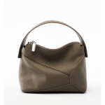 Auk&scaron;tos kokybės vir&scaron;utinio sluoksnio odinė auk&scaron;tos klasės geometrinės odos pagalvės formos krep&scaron;ys, vieno peties, crossbody rankinė moterims 21*8*17 chaki
