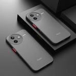 &bdquo;Xiaomi POCO F7 Ultra F7ultra&ldquo; skaidrus matinis dėklas, skirtas &bdquo;POCO F7 Pro F7Pro&ldquo;, atsparus smūgiams silikoninis + kietas kompiuterio galinis dangtelis. For POCO F7 Ultra juoda