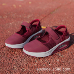 2024 m. pavasario orui pralaidūs amortizuojantys moteri&scaron;ki batai, platforminiai laisvalaikio batai, didelio dydžio sportbačiai, žemaauliai su Velcro užsegimu, tinklelio vieni batai 42 bordinė