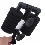 &Scaron;eimos mados gražus ir prakti&scaron;kas dvigalvis mini tylus pneumatinis žuvų bako filtras One size juoda