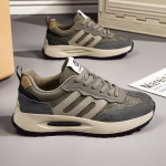 Vyri&scaron;ki batai 2025 m. pavasario naujos mados universalūs, madingi, kasdieniai, neslystantys &bdquo;tėčio batai&ldquo;, ni&scaron;iniai sportiniai laisvalaikio batai mink&scaron;tu padu 39 juoda