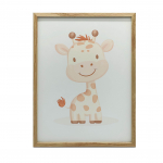 Besi&scaron;ypsanti Žirafa - Plakatas Vaikams Besi&scaron;ypsanti Žirafa - Plakatas Vaikams, 30X40 Cm, Auksinis Aliuminio Rėmas, Matinis Popierius 230 Gsm 36