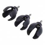 3 vnt. 4 griebtuvų golfo kamuoliukų rinkiklis, griebtuvas, pakėlėjas, nugaros saugotojas, griebtuvas uždedamas ant putterio rankenos golfo varžtams