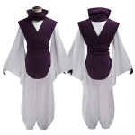 SCIONE Jujutsu JJK Manga Anime Choso Cosplay Kostiumas Violetinė Liemenė Kaklo Moviklis Diržas Baltos Elastingos Kelnės Cosplay Drabužių Rinkinys XXL