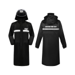 Individualus Atspindinčio Teksto Ilgas Vienos Dalies Lietpaltis One Size black