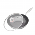 Blue Diamond Non-Stick Pure Titanium Wok - Oil-Free Stir-Fry Pan for Induction & Gas Stoves