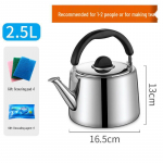 304 nerūdijančio plieno &scaron;vilpiantis virdulys dujoms ir indukcijai, didelės talpos