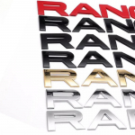 R-AN//GE R-OV//ER E-voque Velar SV modelio automobilio gaubto ir bagažinės logotipo ženklelio lipduko emblema RANGGE-ROVER Black