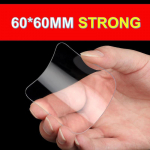 10 vnt. stiprios dvipusės juostos, skaidrios vandeniui atsparios sienos lipdukai su fiksuotu pleistru Vonios kambario dekoravimui Nano stebuklingos juostos 60 * 60 mm 60x60mm