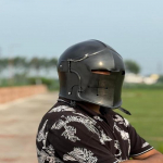 Juodas Barbuta &Scaron;almas Riterio &Scaron;arvai 18g &Scaron;velnus Plienas &Scaron;almas LARP Cosplay Helovino Kostiumas Barbuta Su Vizieriumi Karo &Scaron;almas Geriausia Dovana