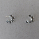 Skaidrūs burbuliniai auskarai