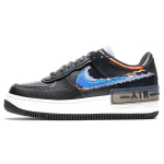 Nike Air Force 1 Shadow SE Pixel Swoosh - Off Noir Moteri&scaron;ki kedai Juodi Hyper-Crimson Light-Thistle CV8480-001 36