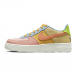Nike Air Force 1 Low 07 LV8 Next Nature GS Sun Club - Daugiaspalviai vaiki&scaron;ki sportbačiai Daugiaspalviai &Scaron;lifuotas-Auksinis Kviečių Žolė DM0984-700 37.5