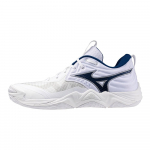 Mizuno Wave Momentum Elite Balti Laivyno Unisex Sportbačiai V1GA251255 36