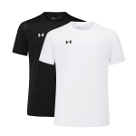 Under Armour sportiniai mar&scaron;kinėliai bėgimui, laisvalaikio, trumparankoviai, 2 vnt. pakuotė, unisex vir&scaron;utiniai drabužiai, juodi, balti 21500525-001+21500525-100 XS