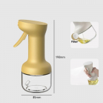 Patvarus 9.47oz/280ml Aliejaus pur&scaron;kiklis Maistinis Sandarus Aliejaus indas Stiklinis Didelės talpos Alyvuogių aliejaus dozavimo butelis Virtuvės įrankiai geltona
