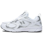 New Balance 408 Patogūs Madingi Patvarūs Kvėpuojantys Žemi Kasdieniai Gyvenimo Būdo Bateliai Unisex Kasdieniai Bateliai Balti Sidabriniai ML408WM 41.5