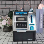 Bankomatas-taupyklė su pir&scaron;tų atspaudų atpažinimu ir apsauga slaptažodžiu &ndash; Didelės talpos su automatinio pinigų sukimo ir kortelių skaičiavimo funkcijomis 18.5 x 11.3 x 25.2 cm rožinė