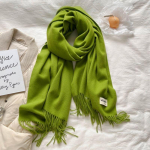 Žieminė ka&scaron;myro vienspalvė pashmina su kutais moterims &Scaron;ilti &scaron;alikai skaros mergaitėms Storas &scaron;iltas &scaron;alis skara Echarpe Stole 70X200CM brown