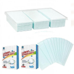 Koncentruoti skalbimo miltelių lapeliai 180 vnt. Skalbimo miltelių lapeliai be skysčio Skalbimo miltelių juostelės