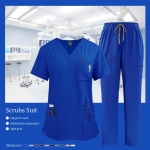 Naminių gyvūnų klinikos medicinos seselės rinkinys, daugiaspalvis, unisex, odontologo chirurginiai uniformos, kosmetologo darbo drabužiai, ligoninės slaugos gydytojo &scaron;veitinių kostiumas XL