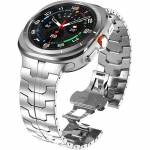 Apyrankė Samsung Galaxy Watch Ultra 2025 Correa Nerūdijančio plieno metalinis dirželis samsung ultra 7 Galaxy Ultra 47MM rie&scaron;o dirželis Galaxy Ultra 2025 sidabras