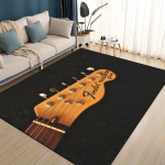 Retro Fender logotipo Gitaros Instrumentai Muzika Kilimas Kilimas Svetainei Miegamajam Namams Sofos Dekoracija, Grindų Kilimėlis 60*90cm