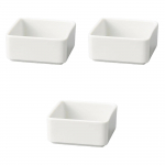 3 baltų arbatos pakelių dėžučių rinkinys [8,2 x 8,2 x 3,5 cm] Vakarieti&scaron;ko stiliaus stalo indai, Keramika, Pagaminta Japonijoje, Setomonohonpo