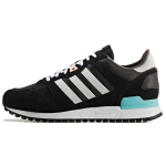 Adidas Originals ZX 700 Tinklelis Suede Patogūs Madingi Patvarūs Žemi Laisvalaikio Batai Moteri&scaron;ki Sneakeriai Juodi Balti BY2337 36⅔