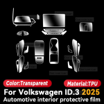 VOLKSWAGEN ID.3 2025 Automobilio Interjero Centrinės Konsolės Prietaisų Skydelio Apsauginė Plėvelė Anti-scratch Lipdukas Priedai LHD