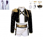 SANDĖLYJE Rumi Mira Zoey Cosplay Kostiumas kpop Juodas Auksinis Helovinas Moteris &Scaron;eima Mergaitės Cosplay Greitas Pristatymas S