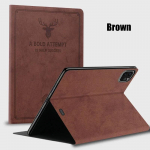 Auk&scaron;čiausios kokybės elnio galvos naujas dėklas iPad Pro M5 11 13 colių plan&scaron;etiniam kompiuteriui, iPad A16 11-osios kartos Air 7 M3 11 13 odinis plan&scaron;etės dėklas Funda iPad Pro 13 M5 2025 ruda