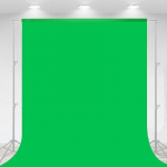 2x3M Reguliuojamas Fono Stovo Rinkinys Didelio Apkrovos Studijos Įranga Fotografijos Studija Foto Video Fono Stovas 2m x 3m Green Cloth