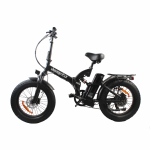 UNIVERCYCLE B4 Visureigis Sulankstomas Elektrinis Dviratis 20 Colių Stori Padangos 48V12.5Ah Baterija 60KM/H Apkrova 350W Variklis Miesto Kelionėms Suaugusiųjų E-Dviratis Su Keleivio Sėdyne juoda