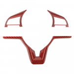 Automobilio vairo dangtelių apdailos lipdukas, skirtas Nissan X-Trail T32 Rogue Kicks 2017- Qashqai J11 Altima Micra Leaf Sentra raudona