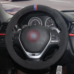 Car steering wheel black suede Genuine leather for BMW F20 F21 F22 F23 F30 F31 F34 F32 F33 E-style