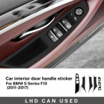 for BMW 520i 523i 525i 528i 530i F10 F11 5 Series 2011-2015 2016 2017 High Quality ABS Passenger Door Panel Handle Pull LHD RHD LHD BLACK