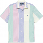 Polo Ralph Lauren spalvotas blokinis logotipas mygtukai laisvo kirpimo trumparankoviai mar&scaron;kiniai vyrams Dangaus mėlyna 710964421-001 S