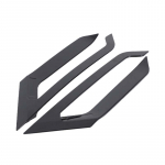 For BMW X6 G06 -2025 ABS Black Car Side Fender Sticker Shark Gill Air Flow Wing Vent Trim Car accessories juoda