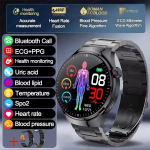 2026 m. naujas klinikinės klasės EKG + PPG i&scaron;manusis laikrodis, kūno mikromonitoringas, mikro tyrimas, &scaron;irdies ritmo i&scaron;manusis laikrodis, skirtas &bdquo;Android&ldquo; ir &bdquo;IOS&ldquo; moterims steel juoda