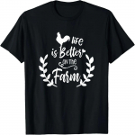 Gyvenimas geresnis ūkyje Mar&scaron;kinėliai Ūkininkės Mergaitės Ūkio Mėgėjo T-shirt XXXXXL įvairiaspalvis
