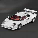 1:24 Lamborghini Countach LP500S Sideswipe Superautomobilio Žaislinio Automobilio Modelis Su Garsu Ir &Scaron;viesa Vaikams Skirta Žaislinė Kolekcionuojama Dovanų Gimtadieniui Žaislinė balta