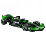 2024 MOC Sauber F1 komandos C44 Formulės-1 F1 lenktyninis automobilis Nr. 24 Sportinis automobilis Statybiniai blokeliai Miestas KICK Automobilio kaladėlės Žaislai &Scaron;ventinės dovanos žalia/juoda